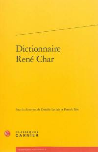 Dictionnaire René Char