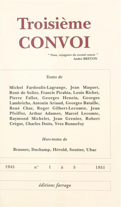 Troisième convoi Troisième convoi