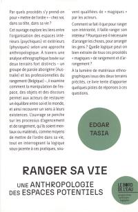 Ranger sa vie : une anthropologie des espaces potentiels