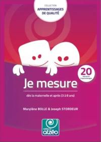 JE MESURE DES LA MATERNELLE ET APRES