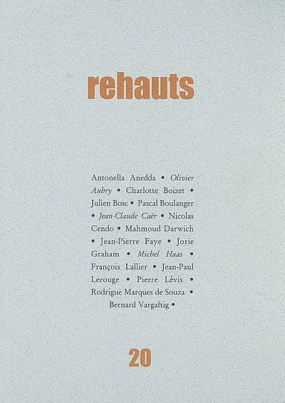 Rehauts, n° 20 Rehauts, n° 20