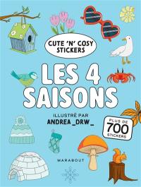 Les 4 saisons : cute'n'cosy stickers : plus de 700 stickers