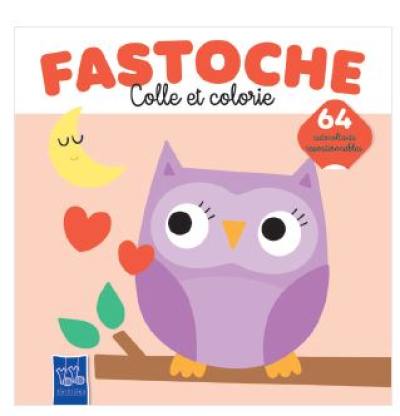 Fastoche : colle et colorie : le hibou
