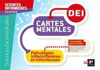 Pathologies inflammatoires et infectieuses : cartes mentales, DEI : diplôme infirmier, sciences infirmières, licence