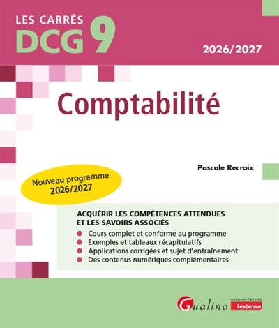 Comptabilité DCG 9 : nouveau programme 2026-2027