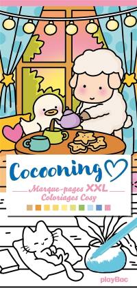 Cocooning : marque-pages XXL : coloriages cosy