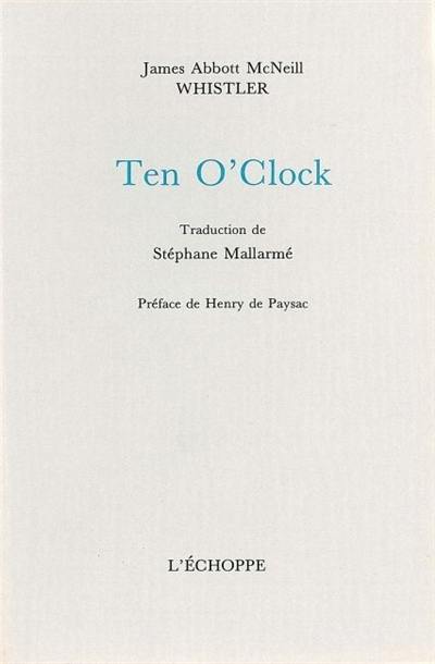 Ten o'clock