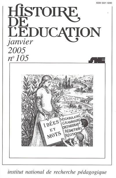Histoire de l'éducation, n° 105