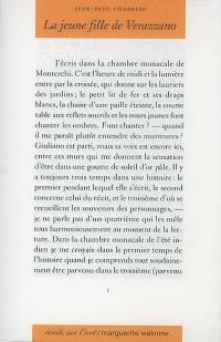 La jeune fille de Verazzano
