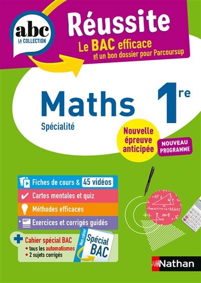 Maths 1re : spécialité : 2027, nouveau programme