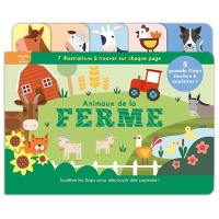 Animaux de la ferme : 7 illustrations à trouver sur chaque page, soulève les flaps pour découvrir des surprises !
