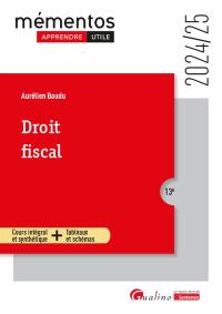 Droit fiscal : cours intégral et synthétique + tableaux et schémas : 2024-2025 Droit fiscal : cours intégral et synthétique + tableaux et schémas : 2024-2025