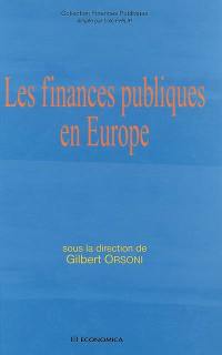 Les finances publiques en Europe