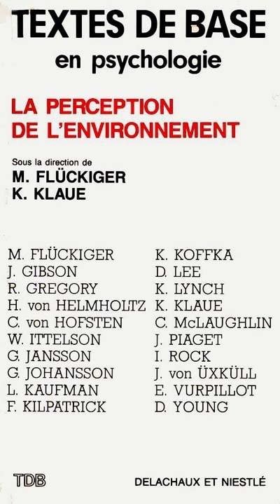 La Perception de l'environnement