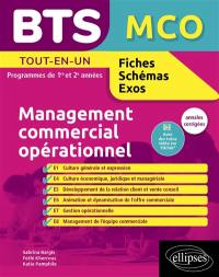 BTS MCO, management commercial opérationnel : tout en un, programmes de 1re et 2e années : annales corrigées