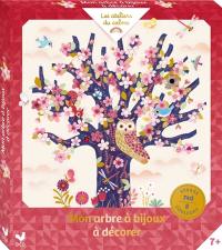 Arbre à bijoux à décorer : boîte avec accessoires