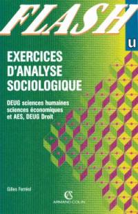 Exercices d'analyse sociologique : DEUG sciences humaines, sciences économiques et AES, DEUG droit