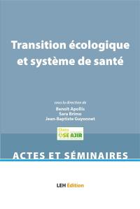 Transition écologique et système de santé
