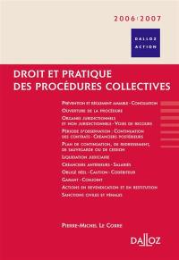 Droit et pratique des procédures collectives 2006-2007