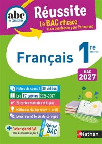 Français 1re générale : bac 2027