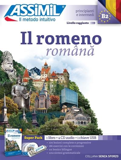 Il romeno, B2 : superpack : 1 libro + 4 CD audio + 1 chiave USB