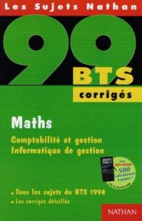Maths, BTS 99, comptabilité et gestion, informatique de gestion