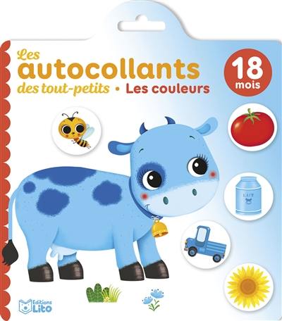 Les couleurs, 18 mois : les autocollants des tout-petits : la ferme