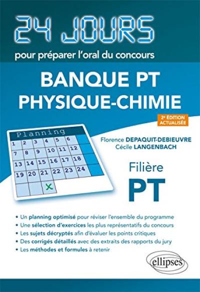 Banque PT physique chimie : filière PT Banque PT physique chimie : filière PT