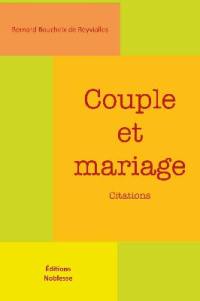 Couple et mariage : citations