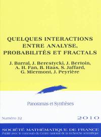Quelques interactions entre analyse, probabilités et fractals