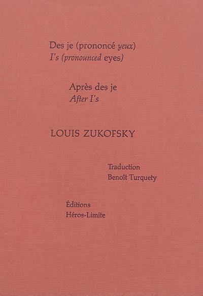 Des je (prononcé yeux). I's (pronounced eyes). Après Des je. After I's Des je (prononcé yeux). I's (pronounced eyes). Après Des je. After I's