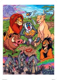 Poster Le roi lion : colorie les chiffres et découvre l'image