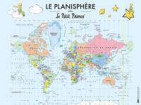 Le planisphère avec le Petit Prince