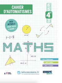 Cahier d'automatismes maths 4e
