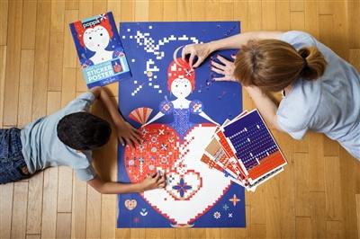 The queen : make your own sticker poster