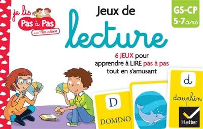 Jeux de lecture, GS, CP, 5-7 ans : 6 jeux pour apprendre à lire pas à pas tout en s'amusant Jeux de lecture, GS, CP, 5-7 ans : 6 jeux pour apprendre à lire pas à pas tout en s'amusant
