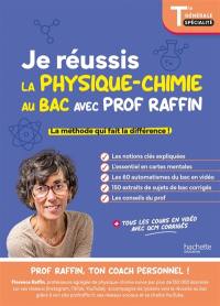 Je réussis la spécialité physique chimie avec prof Raffin, terminale générale