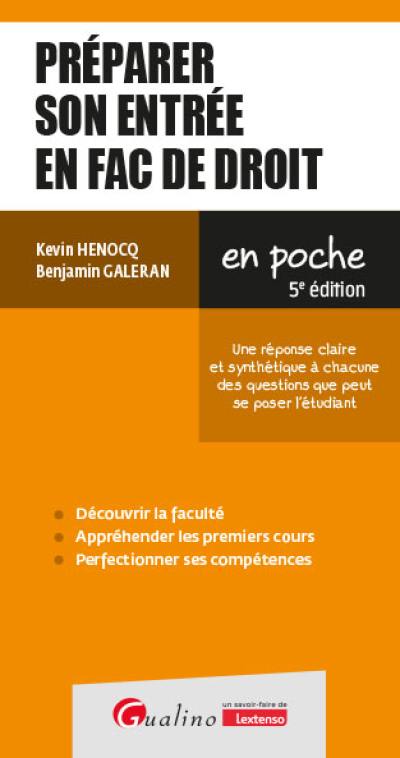 Préparer son entrée en fac de droit : une réponse claire et synthétique aux questions que peut se poser l'étudiant Préparer son entrée en fac de droit : une réponse claire et synthétique aux questions que peut se poser l'étudiant