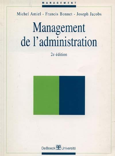 Management de l'administration Management de l'administration