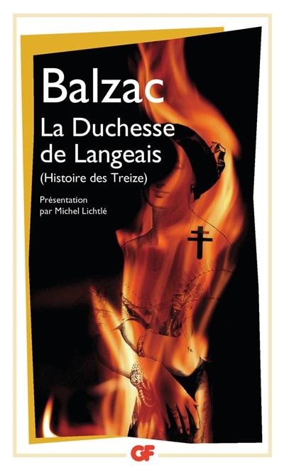 Histoire des Treize. La duchesse de Langeais Histoire des Treize. La duchesse de Langeais