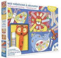 Mes créations à découper : 15 activités, 90 bandes de papier. Cutting and creating : 15 activities, 90 strips op paper. Recorto y creo : 15 actividades, 90 cintas de papel