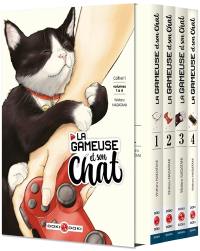 La gameuse et son chat : coffret 1 : volumes 1 à 4