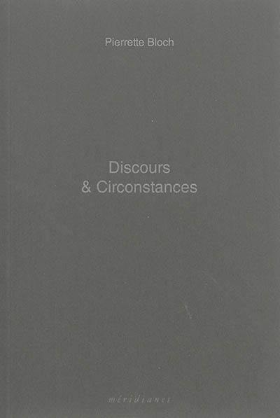 Discours & circonstances