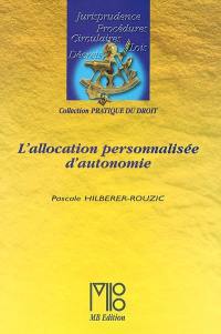 L'allocation personnalisée d'autonomie