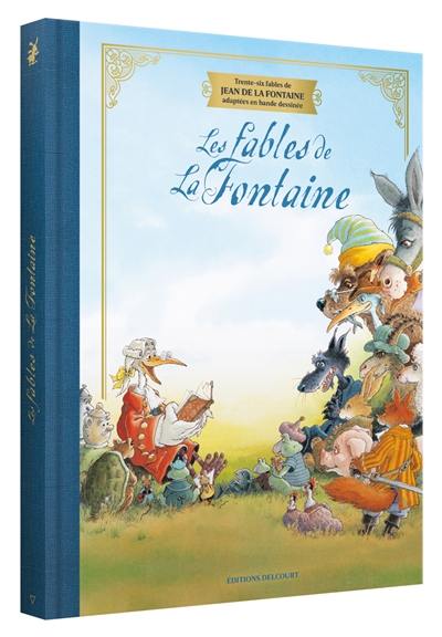 Les fables de La Fontaine : trente-six fables de Jean de La Fontaine adaptées en bande dessinée