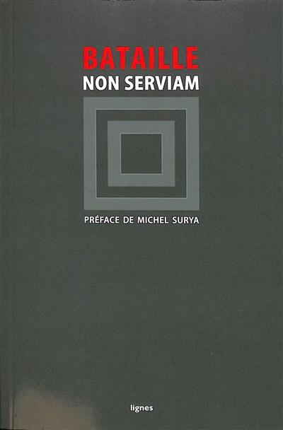 Non serviam Non serviam