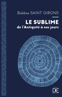 Le sublime, de l'Antiquité à nos jours