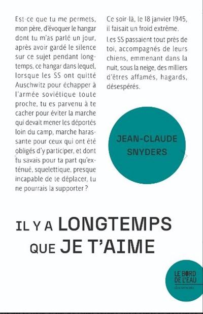 Il y a longtemps que je t'aime