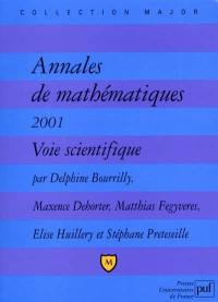 Annales de mathématiques 2001 : voie scientifique