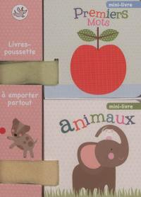 Livres-poussette à emporter partout : animaux et premiers mots